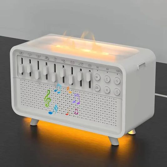 LED White Noise Speaker with 8 Nature Sound, Bluetooth Speaker, Humidifier